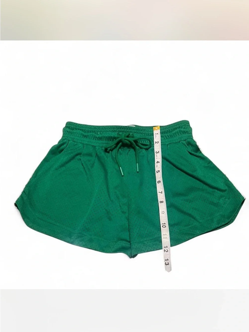 BDG Green Mesh Lace Trim Sporty Shorts - XS
